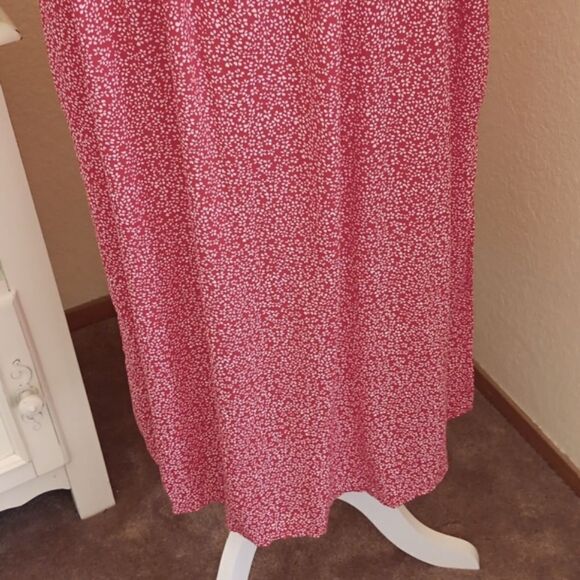 Kancy Kole Red and White Mini Floral Midi Dress - Picture 3 of 15